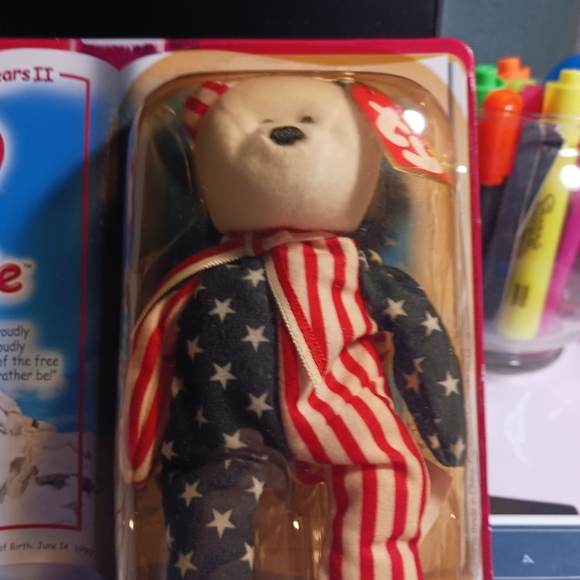 Spangle the bear beanie baby - Picture 2 of 2